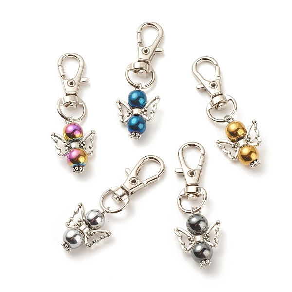 PandaHall Synthetic Hematite Beaded Pendants Decorations, Angel Lobster Clasp Charms, for Keychain, Purse, Backpack Ornament, Mixed Color..., Multicolor
PandaHall Synthetic Hematite Beaded Pendants Decorations, Angel Lobster Clasp Charms, for Keychain, Purse, Backpack Ornament, Mixed Color..., Multicolor