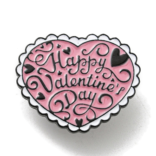 PandaHall Valentine's Day Enamel Pins, Badge, Black Alloy Brooch for Backpack Clothes, Heart, 25x30.5x1.5mm Alloy+Enamel Heart Pink
PandaHall Valentine's Day Enamel Pins, Badge, Black Alloy Brooch for Backpack Clothes, Heart, 25x30.5x1.5mm Alloy+Enamel Heart Pink