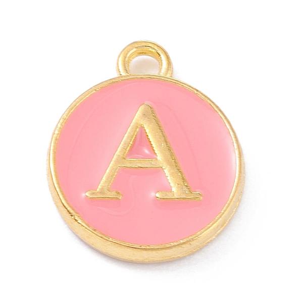 PandaHall Golden Plated Alloy Enamel Charms, Enamelled Sequins, Flat Round with Alphabet, Letter.A, Pink, 14x12x2mm, Hole: 1.5mm...
PandaHall Golden Plated Alloy Enamel Charms, Enamelled Sequins, Flat Round with Alphabet, Letter.A, Pink, 14x12x2mm, Hole: 1.5mm...