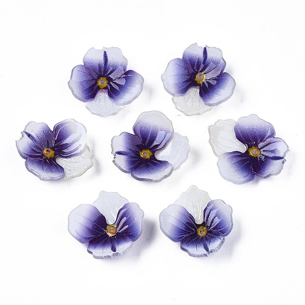 PandaHall Plastic Beads, Flower, Dark Slate Blue, 20x19.5x5mm, Hole: 1mm Plastic Flower
PandaHall Plastic Beads, Flower, Dark Slate Blue, 20x19.5x5mm, Hole: 1mm Plastic Flower