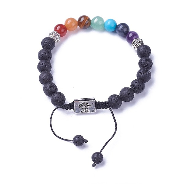 PandaHall Chakra Jewelry, Natural & Synthetic Mixed Stone Braided Bead Bracelets, with Natural Lava Rock, Alloy Findings and Nylon Cord...
PandaHall Chakra Jewelry, Natural & Synthetic Mixed Stone Braided Bead Bracelets, with Natural Lava Rock, Alloy Findings and Nylon Cord...