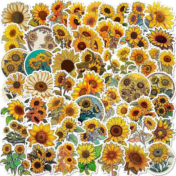 PandaHall Paper Sticker, for DIY Scrapbooking, Craft, Sunflower, Mixed Color, 47.5~55x44.5~59.5x0.1mm, 50pcs/bag Paper Flower Multicolor
PandaHall Paper Sticker, for DIY Scrapbooking, Craft, Sunflower, Mixed Color, 47.5~55x44.5~59.5x0.1mm, 50pcs/bag Paper Flower Multicolor