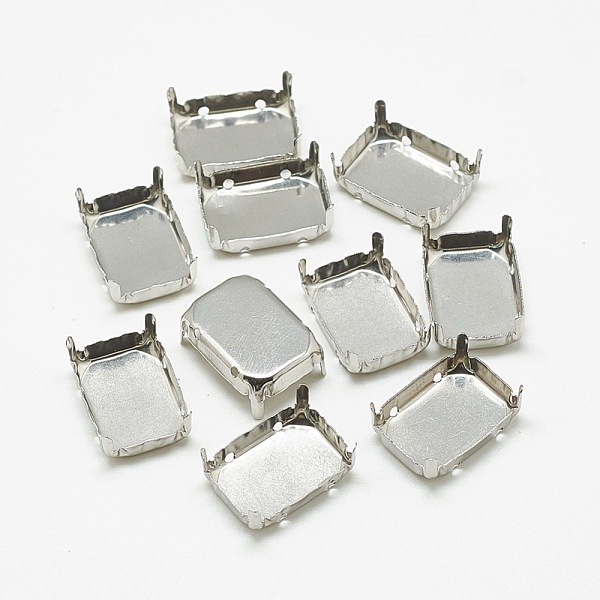 PandaHall 201 Stainless Steel Sew on Prong Settings, Claw Settings for Pointed Back Rhinestone, Rectangle, Stainless Steel Color, Tray...
PandaHall 201 Stainless Steel Sew on Prong Settings, Claw Settings for Pointed Back Rhinestone, Rectangle, Stainless Steel Color, Tray...