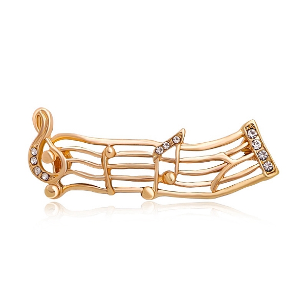 PandaHall Crystal Rhinestone Music Note Brooch Pin, Alloy Badge for Backpack Clothes , Golden, 61x101mm Alloy+Rhinestone Clear
PandaHall Crystal Rhinestone Music Note Brooch Pin, Alloy Badge for Backpack Clothes , Golden, 61x101mm Alloy+Rhinestone Clear