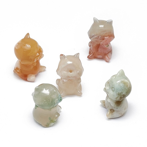 PandaHall Natural Cherry Blossom Agate Sculpture Display Decorations, for Home Office Desk, Cat, 15~16x16~17x25~26mm Cherry Blossom Agate
PandaHall Natural Cherry Blossom Agate Sculpture Display Decorations, for Home Office Desk, Cat, 15~16x16~17x25~26mm Cherry Blossom Agate