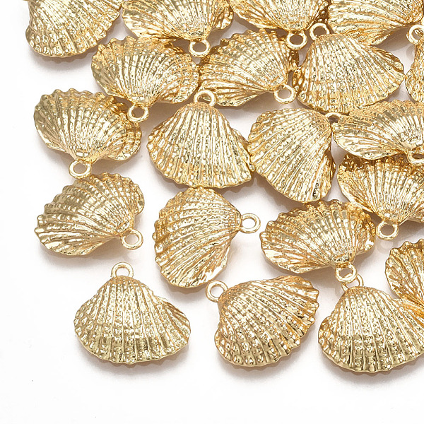 PandaHall Brass Charms, Shell, Real 18K Gold Plated, 13.5x14.5x5mm, Hole: 1.4mm Brass Shell Shape
PandaHall Brass Charms, Shell, Real 18K Gold Plated, 13.5x14.5x5mm, Hole: 1.4mm Brass Shell Shape