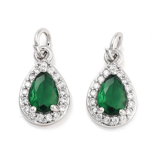 PandaHall Brass with Cubic Zirconia Pendants, with Jump Ring, Teardrop, Green, Platinum, 13.5x8.5x4mm, Hole: 3.4mm Brass+Cubic Zirconia...
PandaHall Brass with Cubic Zirconia Pendants, with Jump Ring, Teardrop, Green, Platinum, 13.5x8.5x4mm, Hole: 3.4mm Brass+Cubic Zirconia...