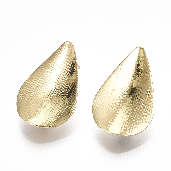 PandaHall Brass Stud Earring Findings, with Loop, Teardrop, Real 18K Gold Plated, 19.5x13mm, Hole: 2mm, Pin: 0.7mm Brass Teardrop
PandaHall Brass Stud Earring Findings, with Loop, Teardrop, Real 18K Gold Plated, 19.5x13mm, Hole: 2mm, Pin: 0.7mm Brass Teardrop