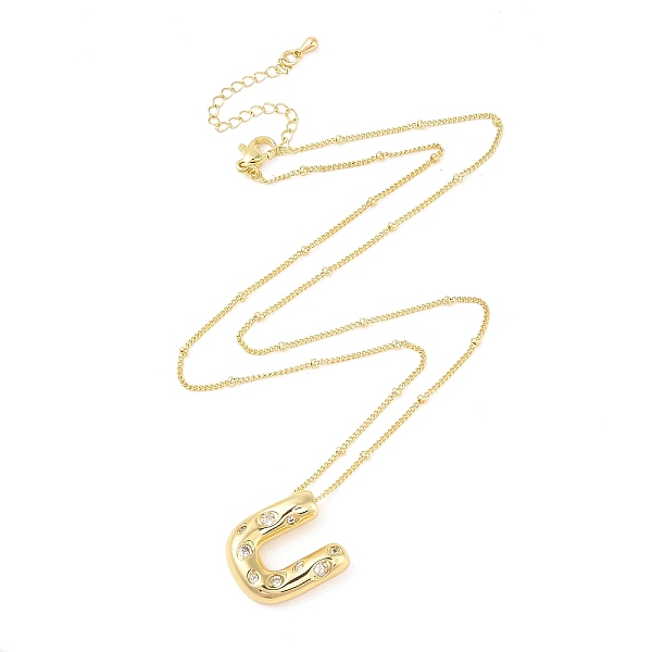 PandaHall Brass Micro Pave Clear Cubic Zirconia Pendant Necklaces, Letter U, 17.72 inch(450mm), Letter U: 21x18.5mm Cubic Zirconia Letter U...
PandaHall Brass Micro Pave Clear Cubic Zirconia Pendant Necklaces, Letter U, 17.72 inch(450mm), Letter U: 21x18.5mm Cubic Zirconia Letter U...