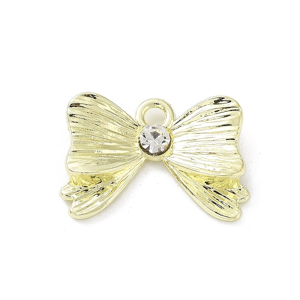 PandaHall Alloy Rhinestone Pendants, Bowknot Charms, Golden, 13.5x19.5x3mm, Hole: 2mm Alloy+Rhinestone Bowknot Clear
PandaHall Alloy Rhinestone Pendants, Bowknot Charms, Golden, 13.5x19.5x3mm, Hole: 2mm Alloy+Rhinestone Bowknot Clear