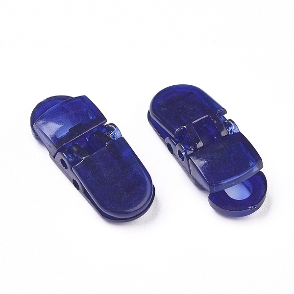PandaHall Transparent Eco-Friendly PC Plastic Baby Pacifier Clips, Dark Blue, 32x12.5x9mm, Hole: 6.5x4.5mm Plastic Blue
PandaHall Transparent Eco-Friendly PC Plastic Baby Pacifier Clips, Dark Blue, 32x12.5x9mm, Hole: 6.5x4.5mm Plastic Blue
