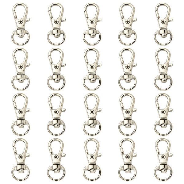 PandaHall 20Pcs Alloy Swivel Lobster Claw Clasps, Swivel Snap Hook, Fine Jewelry Findings, Platinum, 31x12.5x5.5mm, Hole: 5x9mm Alloy
PandaHall 20Pcs Alloy Swivel Lobster Claw Clasps, Swivel Snap Hook, Fine Jewelry Findings, Platinum, 31x12.5x5.5mm, Hole: 5x9mm Alloy