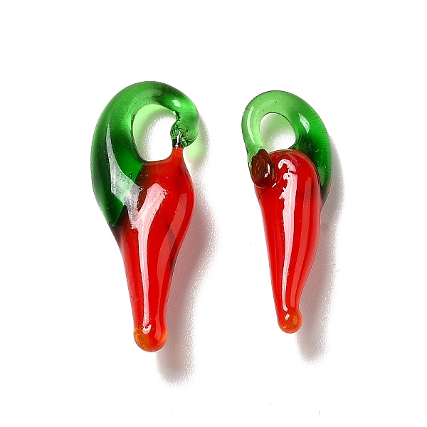 PandaHall Handmade Lampwork Pendants, Hot Pepper, Red, 20.5~26.5x6.5~9.5x5~8mm, Hole: 4~7mm Lampwork Vegetables Red
PandaHall Handmade Lampwork Pendants, Hot Pepper, Red, 20.5~26.5x6.5~9.5x5~8mm, Hole: 4~7mm Lampwork Vegetables Red