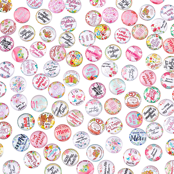 PandaHall PH 100pcs Mosaic Printed Glass Dome Cabochons, 50 Styles 12mm Mother's Day Half Round/Dome Glass Cabochons Mosaic Tile for Summer..., Multicolor
PandaHall PH 100pcs Mosaic Printed Glass Dome Cabochons, 50 Styles 12mm Mother's Day Half Round/Dome Glass Cabochons Mosaic Tile for Summer..., Multicolor