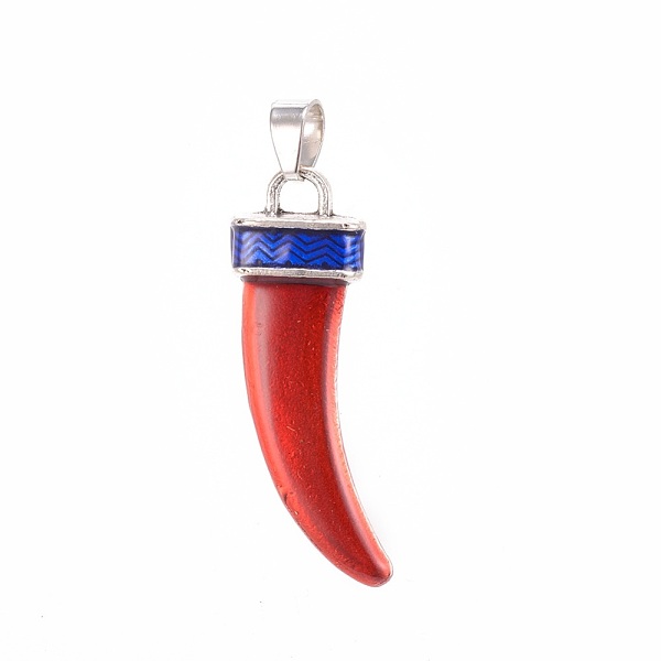 PandaHall Antique Silver Plated Alloy Pendants, with Enamel, Scabbard/Tusk Shape, Red, 40.5x14.5x5.5mm, Hole: 5x6.5mm Alloy+Enamel Others...
PandaHall Antique Silver Plated Alloy Pendants, with Enamel, Scabbard/Tusk Shape, Red, 40.5x14.5x5.5mm, Hole: 5x6.5mm Alloy+Enamel Others...