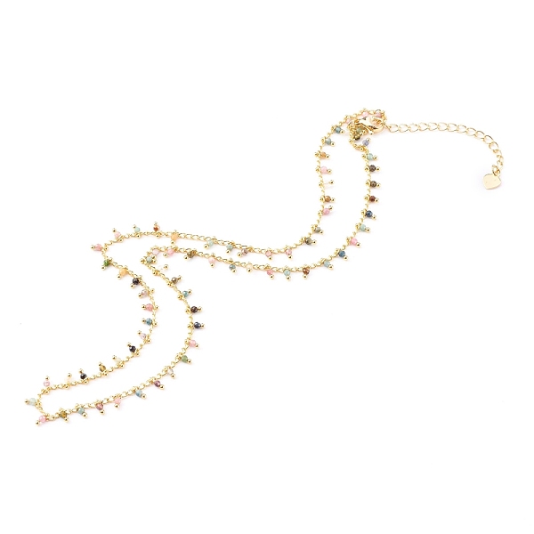 PandaHall Natural Tourmaline Pendant Necklaces, with Brass Curb Chains, Faceted Round, Golden, Golden, 17.72 inch(45cm) Tourmaline
PandaHall Natural Tourmaline Pendant Necklaces, with Brass Curb Chains, Faceted Round, Golden, Golden, 17.72 inch(45cm) Tourmaline