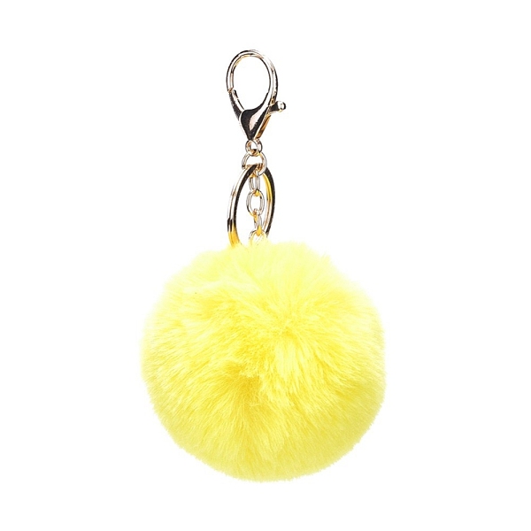 PandaHall Pom Pom Ball Keychain, with Alloy Lobster Claw Clasps and Iron Key Ring, for Bag Decoration, Keychain Gift and Phone Backpack..., Yellow
PandaHall Pom Pom Ball Keychain, with Alloy Lobster Claw Clasps and Iron Key Ring, for Bag Decoration, Keychain Gift and Phone Backpack..., Yellow
