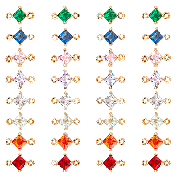 PandaHall CHGCRAFT Transparent Glass Links Connectors, with Brass Findings, Faceted, Rhombus, Light Gold, Mixed Color, 11x7x4mm, Hole: 1mm..., Multicolor
PandaHall CHGCRAFT Transparent Glass Links Connectors, with Brass Findings, Faceted, Rhombus, Light Gold, Mixed Color, 11x7x4mm, Hole: 1mm..., Multicolor