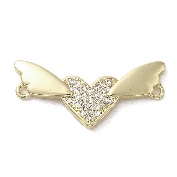 PandaHall Brass Micro Pave Clear Cubic Zirconia Connector Charms, Long-Lasting Plated, Valentine's Day Heart Links with Wings, Golden...
PandaHall Brass Micro Pave Clear Cubic Zirconia Connector Charms, Long-Lasting Plated, Valentine's Day Heart Links with Wings, Golden...