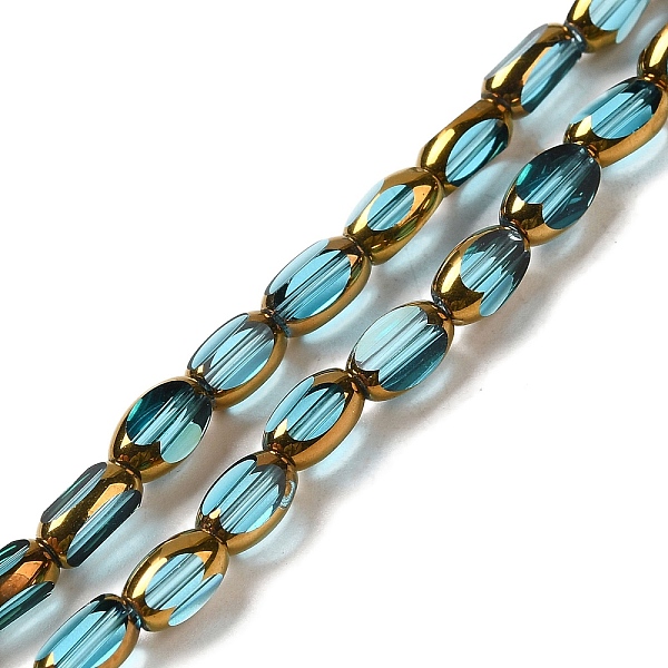 PandaHall Electroplate Transparent Glass Beads Strands, Faceted Oval, Cyan, 7x4.5x3.5mm, Hole: 1mm, about 50pcs/strand, 12.99''(33cm) Glass...
PandaHall Electroplate Transparent Glass Beads Strands, Faceted Oval, Cyan, 7x4.5x3.5mm, Hole: 1mm, about 50pcs/strand, 12.99''(33cm) Glass...