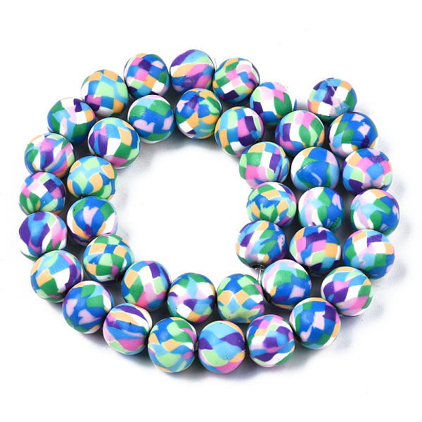 PandaHall Handmade Polymer Clay Beads Strands, Round, Blue, 10.5~11.5x9.5~10.5mm, Hole: 1.8mm, about 40pcs/strand, 15.75 inch(40cm) Polymer...
PandaHall Handmade Polymer Clay Beads Strands, Round, Blue, 10.5~11.5x9.5~10.5mm, Hole: 1.8mm, about 40pcs/strand, 15.75 inch(40cm) Polymer...