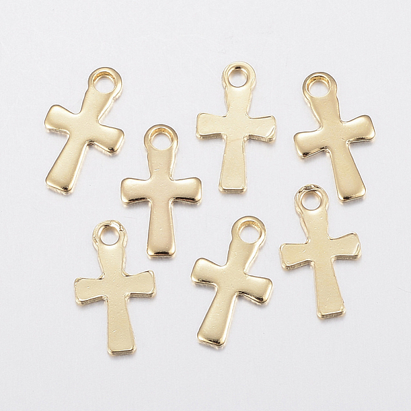 PandaHall 304 Stainless Steel Tiny Cross Charms, Golden, 12x7x1mm, Hole: 1.5mm 304 Stainless Steel Cross
PandaHall 304 Stainless Steel Tiny Cross Charms, Golden, 12x7x1mm, Hole: 1.5mm 304 Stainless Steel Cross