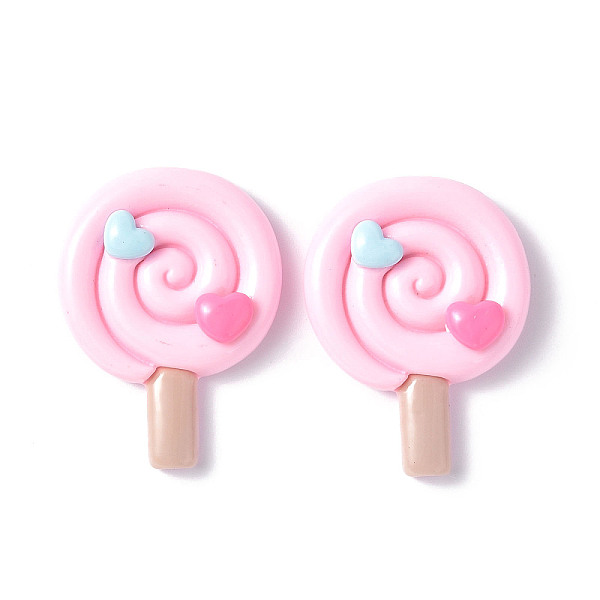 PandaHall Opaque Resin Cabochons, Lollipop with Heart, Lavender Blush, 34.5x26x8.5mm Resin Candy
PandaHall Opaque Resin Cabochons, Lollipop with Heart, Lavender Blush, 34.5x26x8.5mm Resin Candy