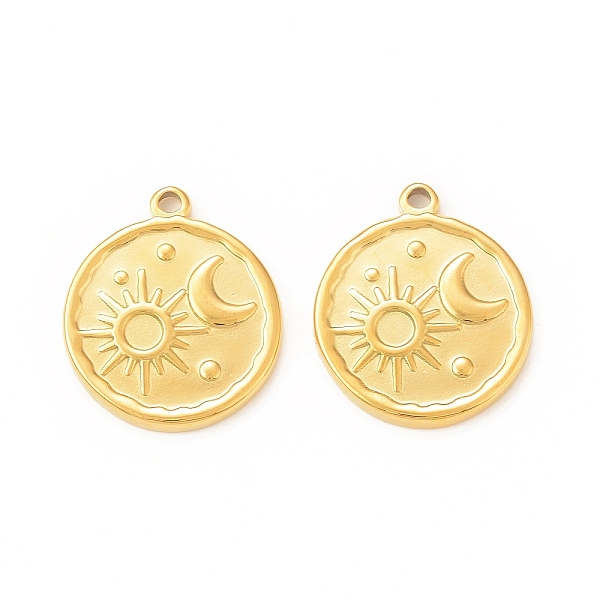 PandaHall 304 Stainless Steel Pendant Rhinestone Settings, Flat Round with Sun & Moon, Real 18K Gold Plated, Fit for 3mm Rhinestone...
PandaHall 304 Stainless Steel Pendant Rhinestone Settings, Flat Round with Sun & Moon, Real 18K Gold Plated, Fit for 3mm Rhinestone...