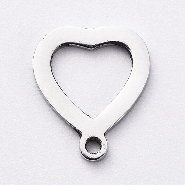 PandaHall 304 Stainless Steel Open Heart Charms, Cut-Out, Manual Polishing, Hollow, Stainless Steel Color, 10x8x1mm, Hole: 0.8mm 304...
PandaHall 304 Stainless Steel Open Heart Charms, Cut-Out, Manual Polishing, Hollow, Stainless Steel Color, 10x8x1mm, Hole: 0.8mm 304...