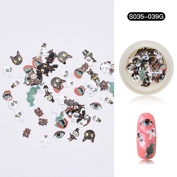 PandaHall Halloween Nail Stickers, Nail Art Cabochons, Mixed Shape, for Fingernails Toenails Nail Tips Decoration, Mixed Color..., Multicolor
PandaHall Halloween Nail Stickers, Nail Art Cabochons, Mixed Shape, for Fingernails Toenails Nail Tips Decoration, Mixed Color..., Multicolor