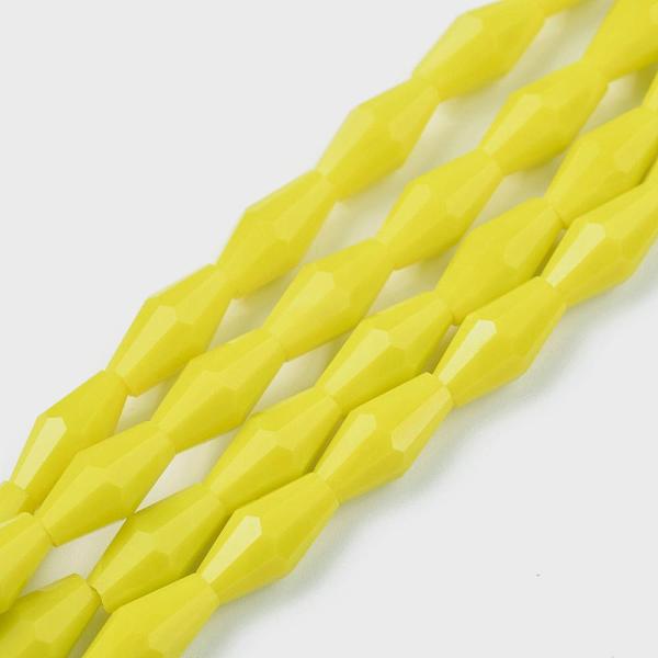 PandaHall Opaque Glass Beads Strands, Faceted, Bicone, Yellow, 12x6mm, Hole: 1mm, about 50pcs/Strand, 23.98''(60.9cm) Glass Bicone Yellow
PandaHall Opaque Glass Beads Strands, Faceted, Bicone, Yellow, 12x6mm, Hole: 1mm, about 50pcs/Strand, 23.98''(60.9cm) Glass Bicone Yellow