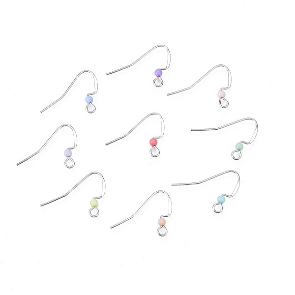 PandaHall 304 Stainless Steel Earring Hooks, Flat Earring Hooks, Ear Wire, with Acrylic Beads and Horizontal Loop, Stainless Steel Color..., Multicolor
PandaHall 304 Stainless Steel Earring Hooks, Flat Earring Hooks, Ear Wire, with Acrylic Beads and Horizontal Loop, Stainless Steel Color..., Multicolor