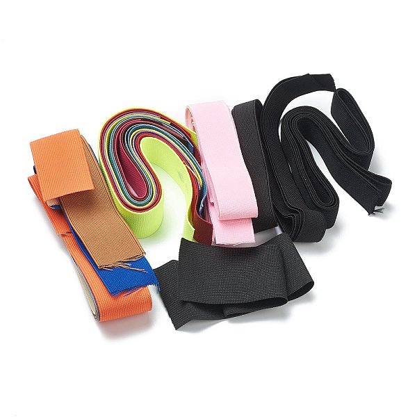 PandaHall Flat Elastic Rubber Cord/Band, Webbing Garment Sewing Accessories, Mixed Color, 20~53x0.8~1.2mm, 2m Elastic Fibre Flat Multicolor
PandaHall Flat Elastic Rubber Cord/Band, Webbing Garment Sewing Accessories, Mixed Color, 20~53x0.8~1.2mm, 2m Elastic Fibre Flat Multicolor