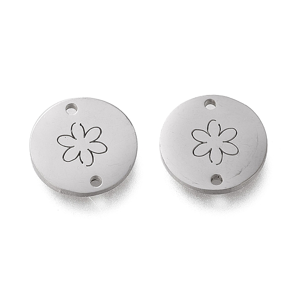 PandaHall 304 Stainless Steel Links Connectors, Laser Cut, Flat Round with Flower, Stainless Steel Color, 12x1mm, Hole: 1.2mm 304 Stainless...
PandaHall 304 Stainless Steel Links Connectors, Laser Cut, Flat Round with Flower, Stainless Steel Color, 12x1mm, Hole: 1.2mm 304 Stainless...