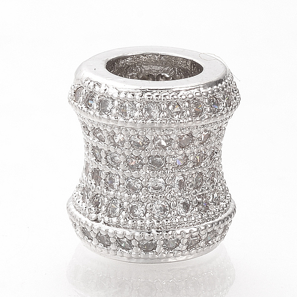 PandaHall Brass Micro Pave Cubic Zirconia European Beads, Large Hole Beads, Vase, Platinum, 9x9mm, Hole: 4.5mm Brass+Cubic Zirconia Vase
PandaHall Brass Micro Pave Cubic Zirconia European Beads, Large Hole Beads, Vase, Platinum, 9x9mm, Hole: 4.5mm Brass+Cubic Zirconia Vase