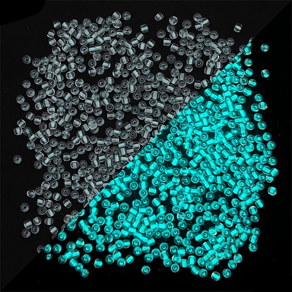 PandaHall 8/0 Luminous Glass Seed Beads, Inside Colours, Glow in the Dark Round Beads, Sky Blue, 3mm, Hole: 1mm, about 220Pcs/bag Glass
PandaHall 8/0 Luminous Glass Seed Beads, Inside Colours, Glow in the Dark Round Beads, Sky Blue, 3mm, Hole: 1mm, about 220Pcs/bag Glass