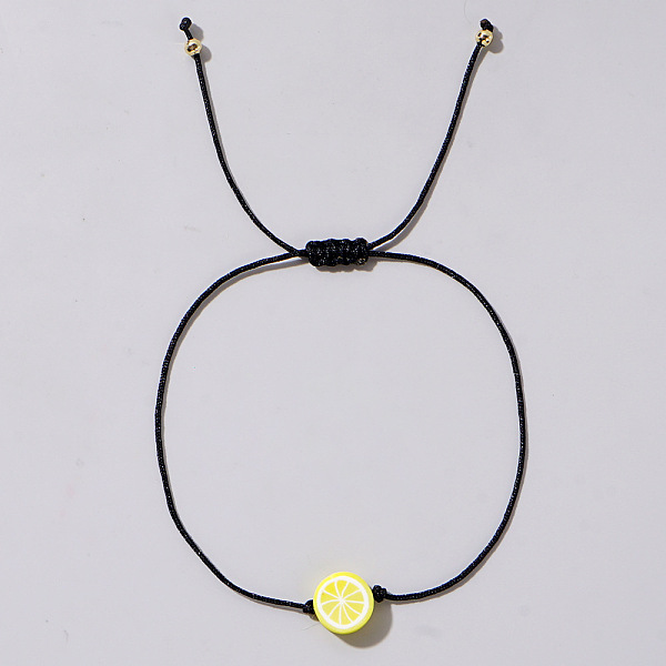 PandaHall Fruit Lemon Polymer Clay Braided Bead Bracelets, Adjustable Black Cotton Cord Bracelets for Women Polymer Clay Lemon
PandaHall Fruit Lemon Polymer Clay Braided Bead Bracelets, Adjustable Black Cotton Cord Bracelets for Women Polymer Clay Lemon