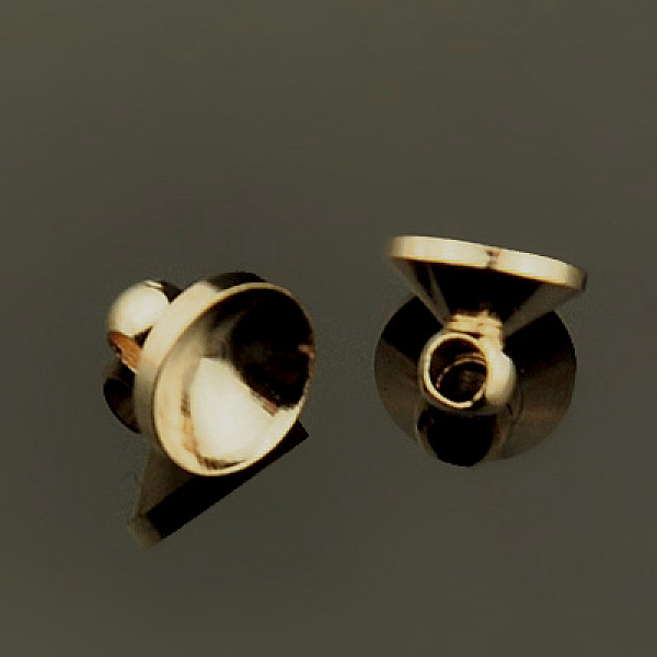 PandaHall Brass Bead Cap Pendant Bails, for Globe Glass Bubble Cover Pendants, Vail, Lid, Light Gold, 8x6mm, Hole: 1mm Brass
PandaHall Brass Bead Cap Pendant Bails, for Globe Glass Bubble Cover Pendants, Vail, Lid, Light Gold, 8x6mm, Hole: 1mm Brass