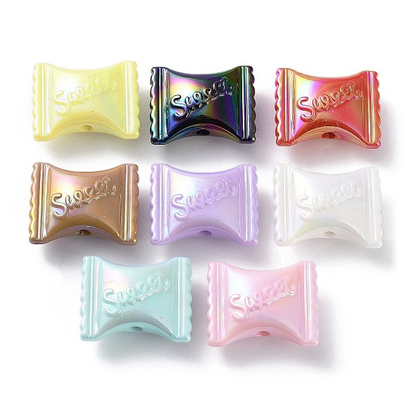 PandaHall UV Plating Rainbow Iridescent Acrylic Beads, Candy, Mixed Color, 19x23.5x10.5mm, Hole: 2.5mm Acrylic Candy Multicolor
PandaHall UV Plating Rainbow Iridescent Acrylic Beads, Candy, Mixed Color, 19x23.5x10.5mm, Hole: 2.5mm Acrylic Candy Multicolor
