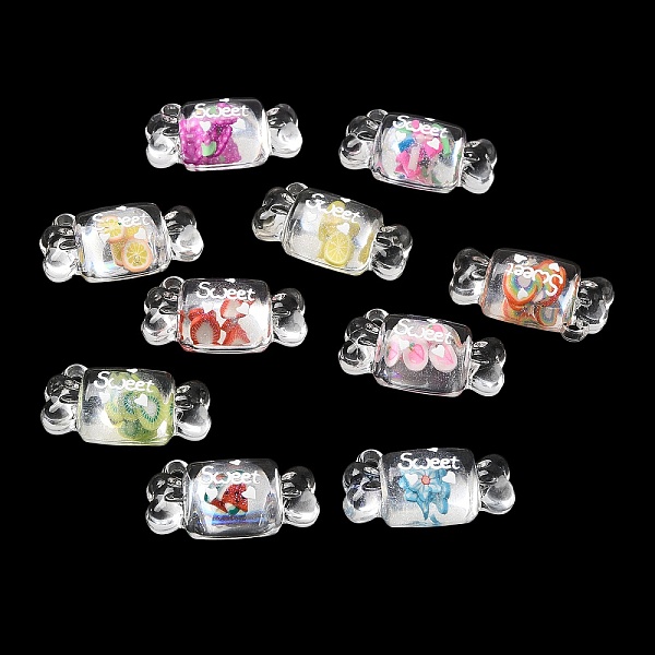 PandaHall Transparent Resin Pendants, Glitter Candy Charms with Polymer Clay Inside, Mixed Color, 32x26x10mm, Hole: 2mm Resin Candy..., Multicolor
PandaHall Transparent Resin Pendants, Glitter Candy Charms with Polymer Clay Inside, Mixed Color, 32x26x10mm, Hole: 2mm Resin Candy..., Multicolor