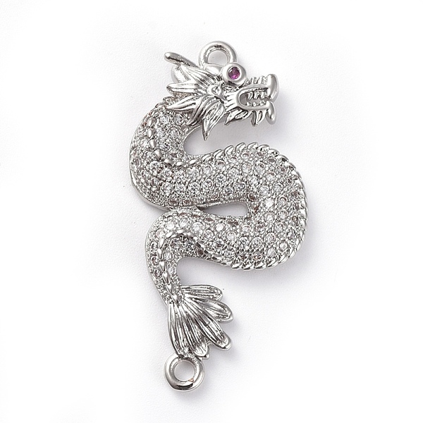 PandaHall Brass Micro Pave Cubic Zirconia Links connectors, Dragon, Clear, Platinum, 33x15.5x3mm, Hole: 1.6mm Brass+Cubic Zirconia Dragon...
PandaHall Brass Micro Pave Cubic Zirconia Links connectors, Dragon, Clear, Platinum, 33x15.5x3mm, Hole: 1.6mm Brass+Cubic Zirconia Dragon...