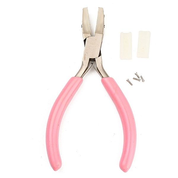 PandaHall 45 Carbon Steel Nylon Jaw Pliers, Flat Nose Pliers, Ferronickel, Pink, 14x8.7x0.95cm Carbon Steel Pink
PandaHall 45 Carbon Steel Nylon Jaw Pliers, Flat Nose Pliers, Ferronickel, Pink, 14x8.7x0.95cm Carbon Steel Pink