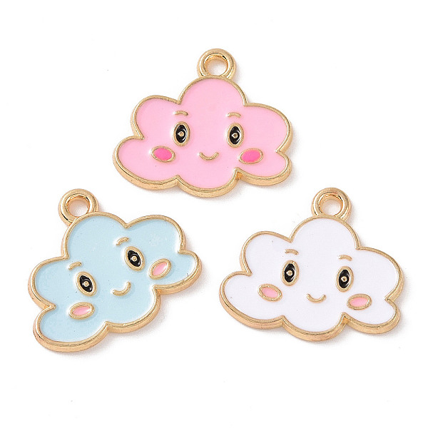 PandaHall Alloy Enamel Pendants, Cloud Charm, Golden, 16x18x1.5mm, Hole: 1.8mm Alloy+Enamel Cloud Multicolor
PandaHall Alloy Enamel Pendants, Cloud Charm, Golden, 16x18x1.5mm, Hole: 1.8mm Alloy+Enamel Cloud Multicolor