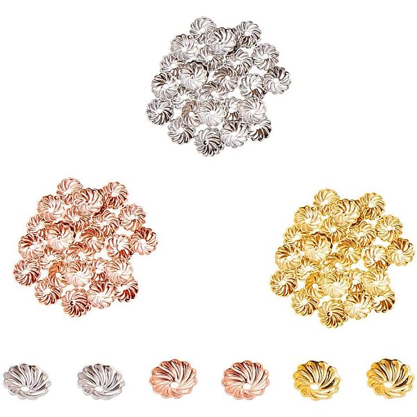 PandaHall 600pcs Brass Flower Bead Caps Bead Ends for DIY Jewelry Making, 7x2mm, Hole: 1mm, Golden/Silver/Rose Gold Brass Multicolor
PandaHall 600pcs Brass Flower Bead Caps Bead Ends for DIY Jewelry Making, 7x2mm, Hole: 1mm, Golden/Silver/Rose Gold Brass Multicolor