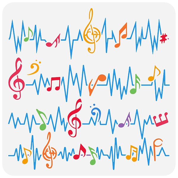 PandaHall PET Hollow Out Drawing Painting Stencils, for DIY Scrapbook, Photo Album, Musical Note, 30x30cm Plastic Musical Note
PandaHall PET Hollow Out Drawing Painting Stencils, for DIY Scrapbook, Photo Album, Musical Note, 30x30cm Plastic Musical Note