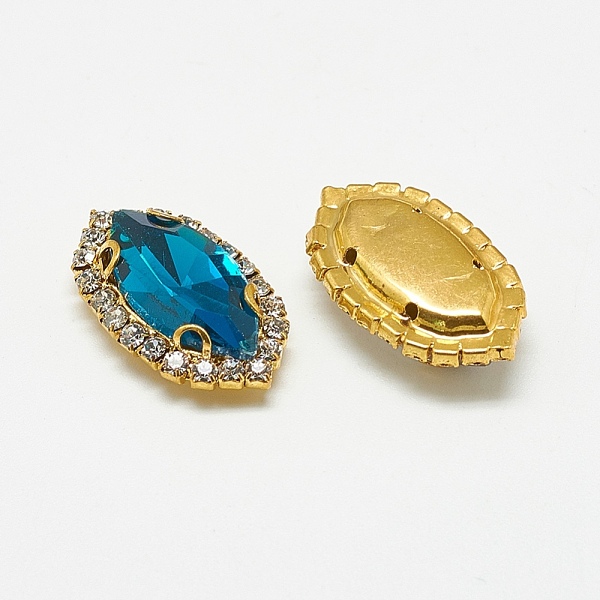 PandaHall Sew on Rhinestone, Multi-strand Links, Glass Rhinestones, with Brass Findings, Garments Accessories, Horse Eye, Golden, Capri Blue..., Cyan
PandaHall Sew on Rhinestone, Multi-strand Links, Glass Rhinestones, with Brass Findings, Garments Accessories, Horse Eye, Golden, Capri Blue..., Cyan