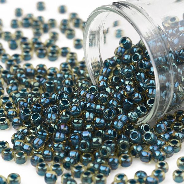 PandaHall TOHO Round Seed Beads, Japanese Seed Beads, (243) Inside Color AB Topaz/Opaque Emerald Lined, 8/0, 3mm, Hole: 1mm, about...
PandaHall TOHO Round Seed Beads, Japanese Seed Beads, (243) Inside Color AB Topaz/Opaque Emerald Lined, 8/0, 3mm, Hole: 1mm, about...