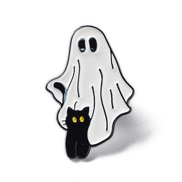 PandaHall Ghost with Black Cat Alloy Enamel Brooch, Halloween Pins, White, 29.5x20x1.5mm Alloy+Enamel Ghost White
PandaHall Ghost with Black Cat Alloy Enamel Brooch, Halloween Pins, White, 29.5x20x1.5mm Alloy+Enamel Ghost White
