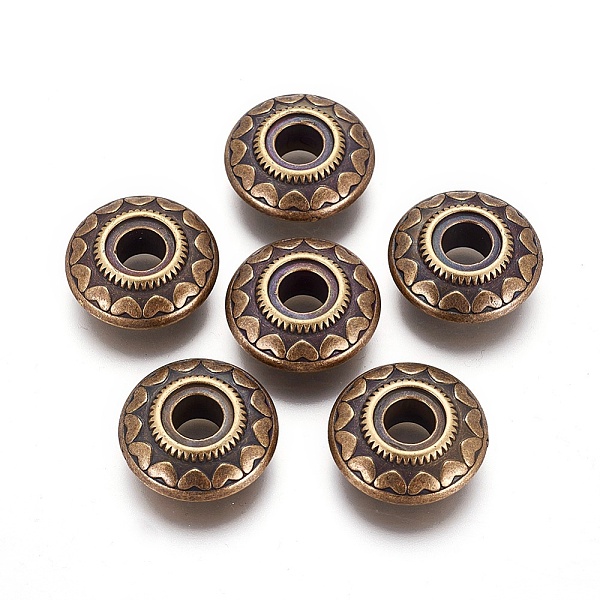 PandaHall CCB Plastic Beads, Rondelle with Heart, Antique Bronze, 25x10mm, Hole: 7.5~8mm Plastic Rondelle
PandaHall CCB Plastic Beads, Rondelle with Heart, Antique Bronze, 25x10mm, Hole: 7.5~8mm Plastic Rondelle