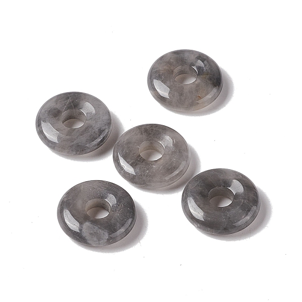 PandaHall Natural Cloudy Quartz Pendants, Donut/Pi Disc Charm Charm, 20x5~7mm, Hole: 6mm Cloudy Quartz Donut
PandaHall Natural Cloudy Quartz Pendants, Donut/Pi Disc Charm Charm, 20x5~7mm, Hole: 6mm Cloudy Quartz Donut